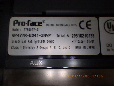 タッチパネル GP477R-EG41-24VP 写真4