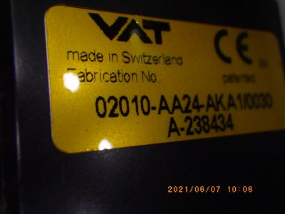 角型ゲートバルブ 02110-AA24-AQW1／0057 写真2