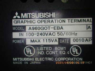 タッチパネル A960GOT-EBA 写真2
