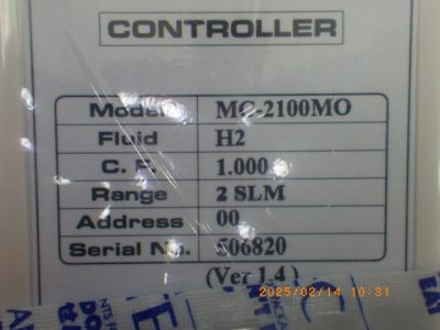 マスフローコントローラー（MFC） MC-2100MO 写真4