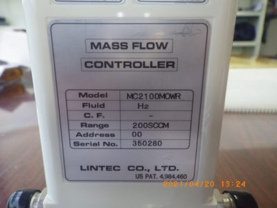 マスフローコントローラー（MFC） MC2100MOWR 写真2