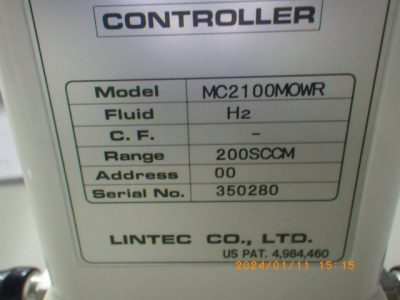 マスフローコントローラー（MFC） MC2100MOWR 写真4