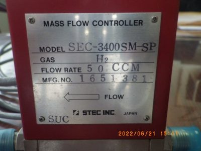 マスフローコントローラー（MFC） SEC-3400SM-SP 写真5
