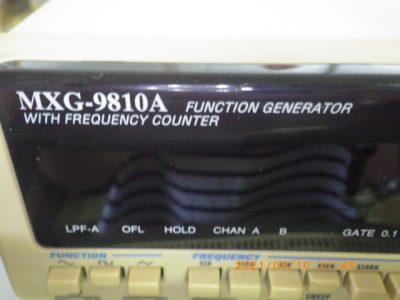 ファンクションジェネレータ MXG-9810A 写真2