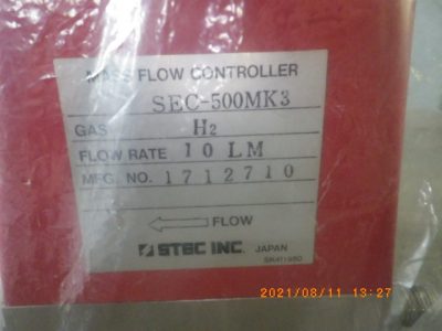 マスフローコントローラー（MFC） SEC-500MK3 写真2