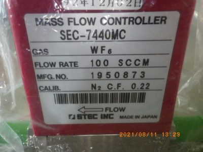 マスフローコントローラー（MFC） SEC-7440MC 写真2