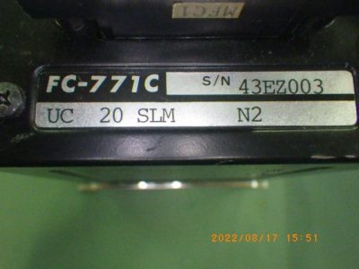 マスフローコントローラー（MFC） FC-771C 写真4
