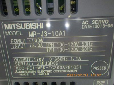 サーボアンプ MR-J3-10A1 写真2