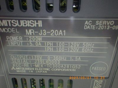 サーボモーターコントローラー MR-J3-20A1 写真2