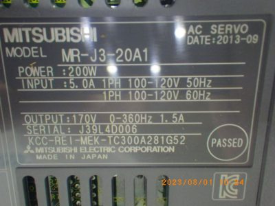 サーボモーターコントローラー MR-J3-20A1 写真2