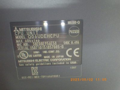 シーケンサー Q06UDEHCPU 写真2