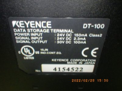 シーケンサー（ﾃﾞｰﾀｽﾄﾚｰｼﾞﾀｰﾐﾅﾙ） DT-100 写真2