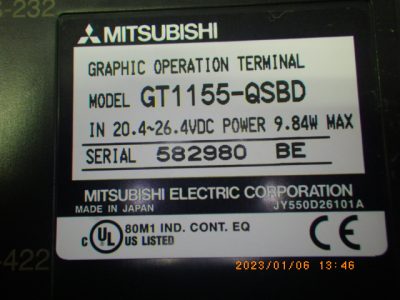 タッチパネル GT1155-QSBD 写真2