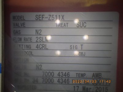 マスフローメーター SEF-Z511X 写真4