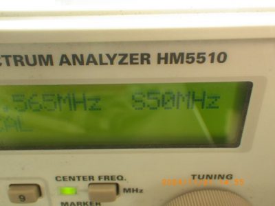 スぺクトラムアナライザー HM5510 写真4