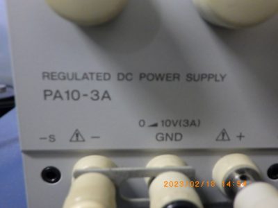 DC安定化電源 PA10-3A 写真2