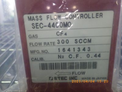 マスフローコントローラー（MFC） SEC-4400MO 写真2