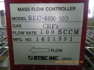 マスフローコントローラー（MFC） SEC-4400ｰMO 写真2