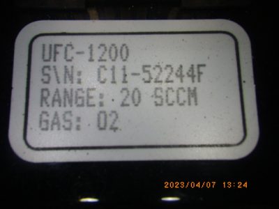 マスフローコントローラー（MFC） UFC-1200 写真2