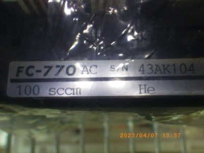マスフローコントローラー（MFC） FC-770AC 写真2