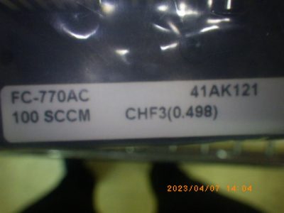 マスフローコントローラー（MFC） FC-770AC 写真2