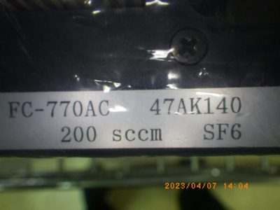 マスフローコントローラー（MFC） FC-770AC 写真2