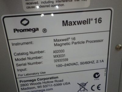 核酸･ﾀﾝﾊﾟｸ質自動精製ｼｽﾃﾑ MAXWELL16 写真2
