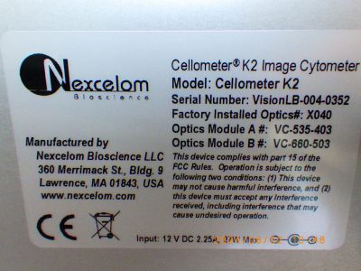 細胞自動カウント装置 Cellometer K2 写真2