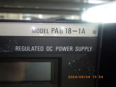 DC安定化電源 PAB18-1A 写真2