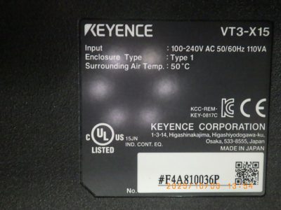 タッチパネル VT3-X15 写真2