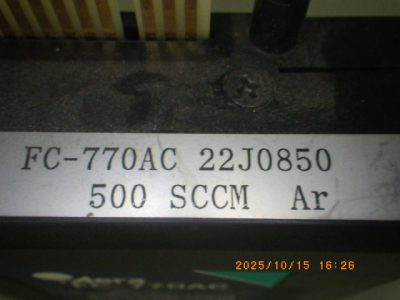 マスフローコントローラー（MFC） FC-770AC 写真2