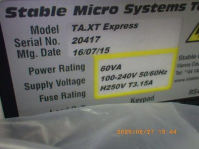 テクスチャーアナライザー TA.XT Express 写真5