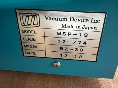 マグネトロンスパッタ MSP-1S 写真2