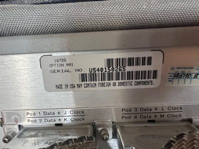 ロジックアナライザ 1672G 写真2