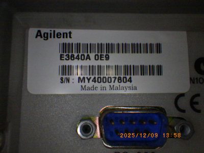 DC安定化電源 E3640A　0E9 写真2
