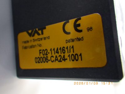 角型ゲートバルブ F02-114161/1  02006-CA24-1001 写真2