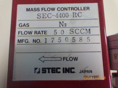 マスフローコントローラー（MFC） SEC-4400RC 写真2