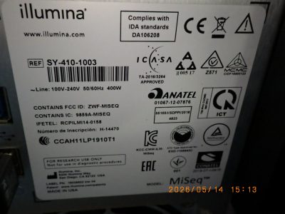 遺伝子解析装置（シークエンサー） MiSeq 写真2