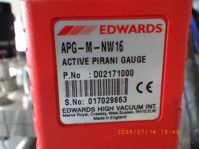 ピラニー真空計 APG-M-NW16 写真2