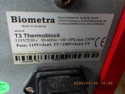 サーマルサイクラー T3 Thermoblock 写真2