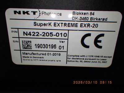 レーザー SuperK EXTRENE EXR-20 写真2