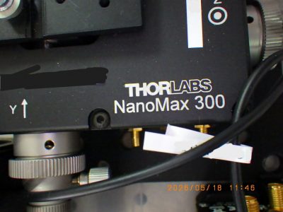 光学ステージ（自動アライメント3軸） NanoMax 300 写真2