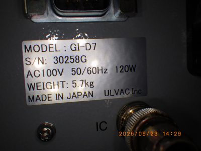 イオンゲージ GI-D7 写真2