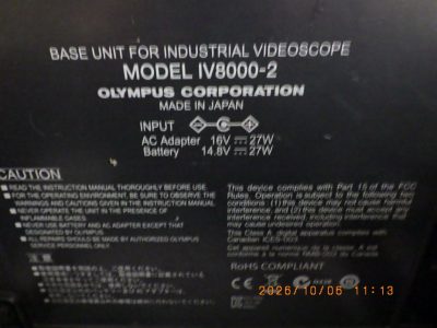 工業用ビデオスコープ IV8000-2 写真5