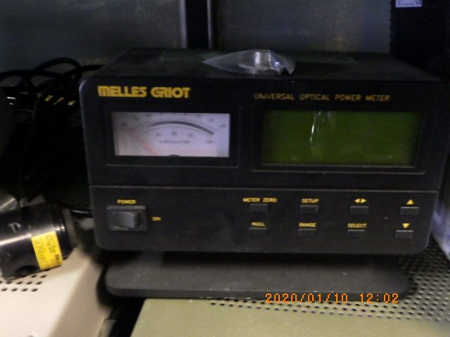 光パワーメーター Melles Gliot