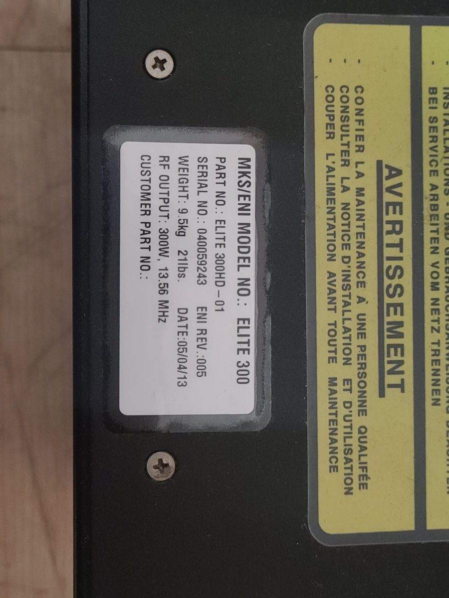 RF ELITE-300 MKS