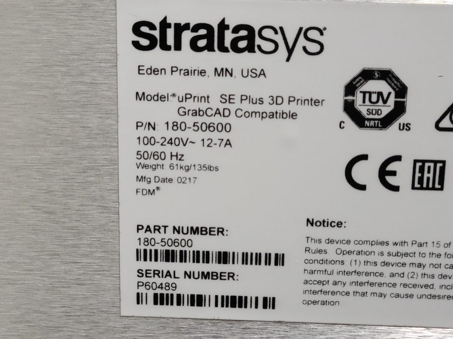 3Ｄプリンター uPrint SE Plus Stratasys