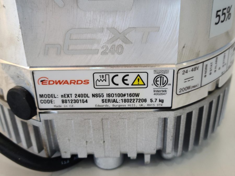 ターボ分子ポンプ nEXT 240DL NS55 ISO100#160W エドワーズ　Edwards