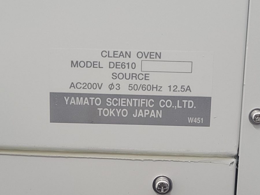 クリーンオーブン DE610E ヤマト科学　Yamato
