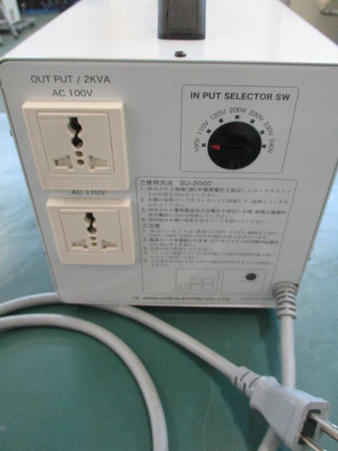 変圧器 SU-2000 SWALLOW ELECTRIC